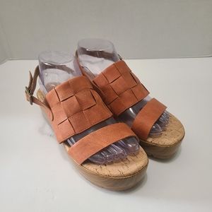 Korks by Kork-Ease Womens‎ Fraya  Vegan Strappy Platform Sandal Size 8 NWOT